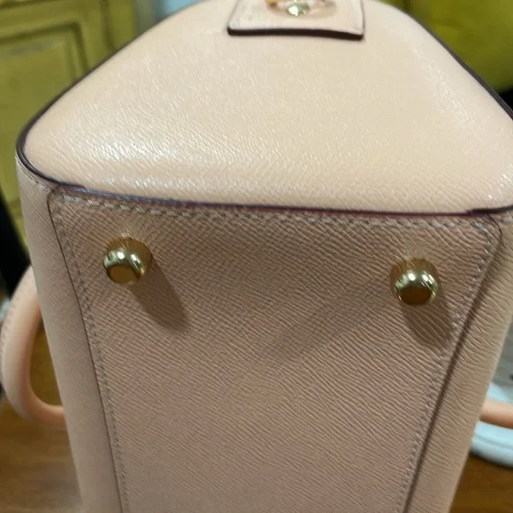 Coach Rowan Satchel Crossgrain Pink Leather with Leather Wallet LIKE NEW! - Picture 4 of 11